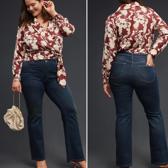 Anthropologie Denim - Anthropologie Blue Flare Wide Leg Jeans